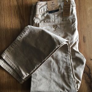 Khaki Skinny Stretch Pants